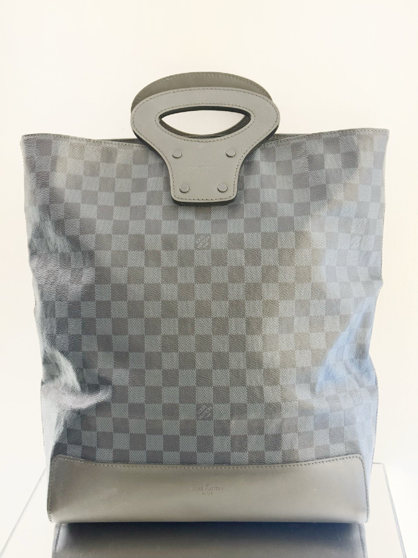 Louis Vuitton - Damier Graphite Music Score Tote Bag - Coated canvas with leather trim - Grey - (Large)