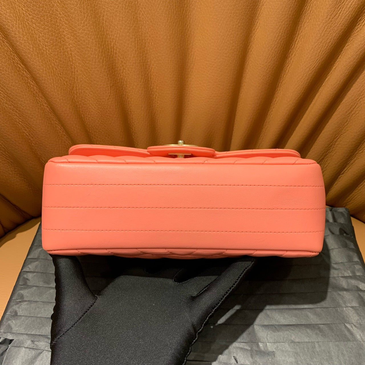 Chanel - Classic Flap (Chevron Mini) - Lambskin leather - Pink - (small)