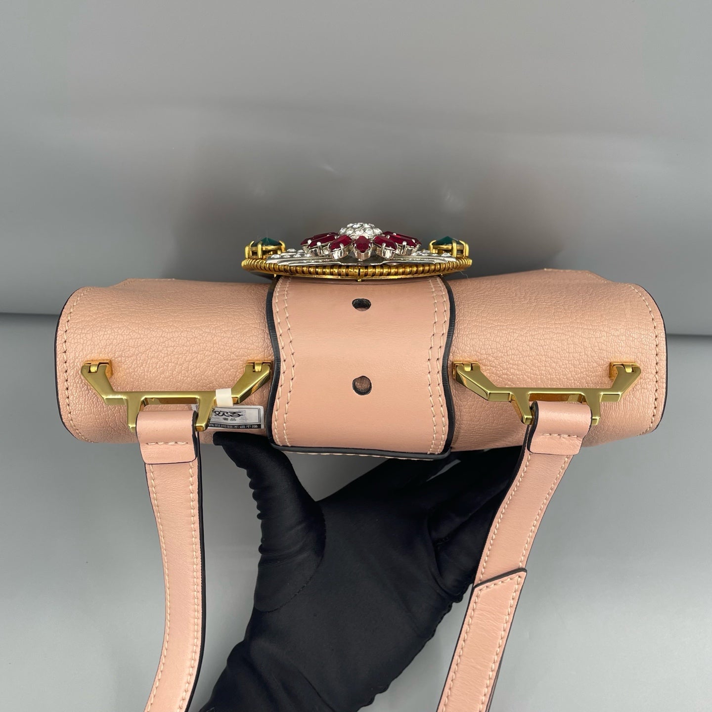 Miu Miu - Gemstone Shoulder Bag - Leather - Pink - (small)