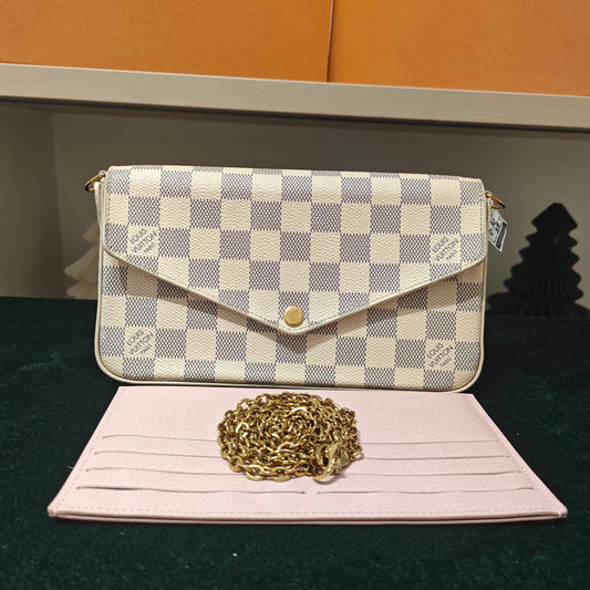 Louis Vuitton - Pochette Félicie - Coated canvas - White - (small)