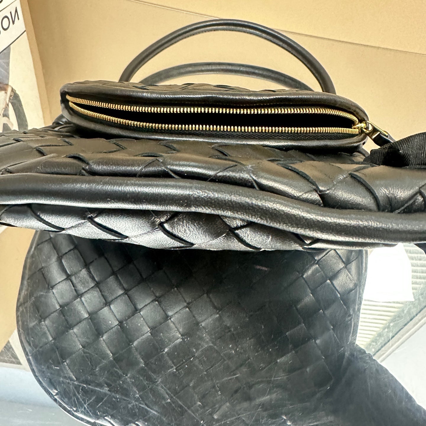 Bottega Veneta - Gemelli - Leather - Black - (Medium)
