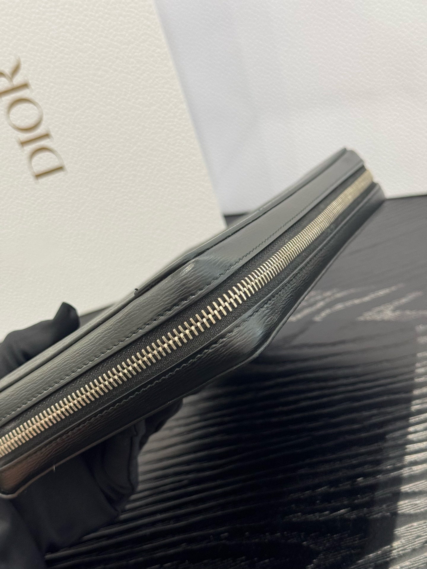 Dior - Oblique Zip-Around Clutch Wallet - Dior Oblique canvas and leather - Black and Grey - (medium)