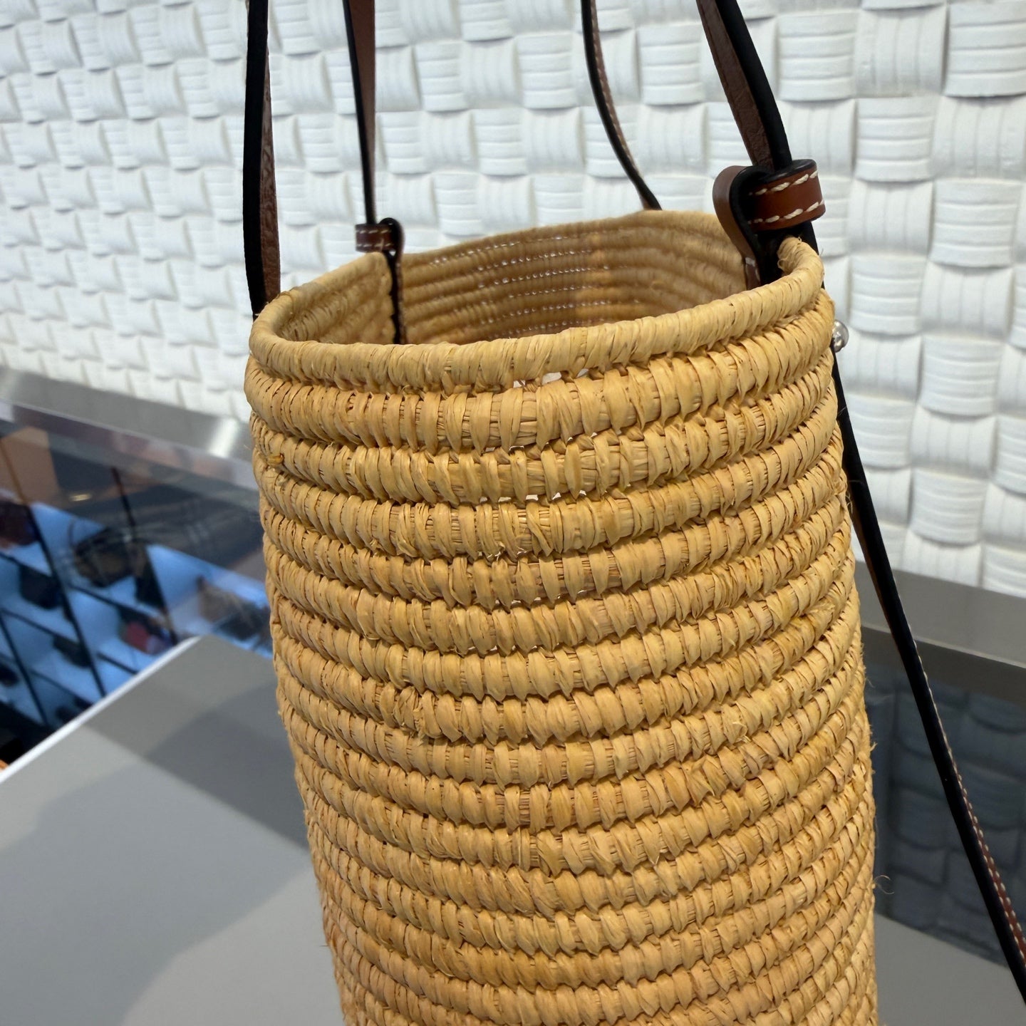 Loewe - Anagram Woven Tote Bag - Wicker and Leather - Beige - (Small)
