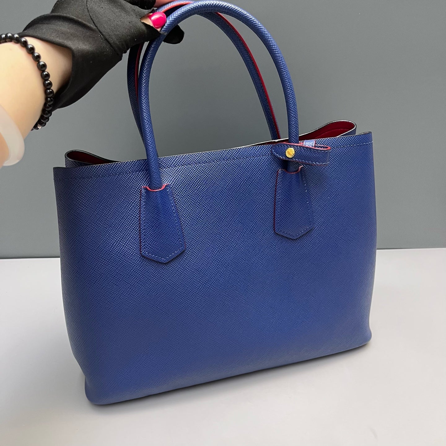 Prada - Galleria Bag - Saffiano leather - Blue - (large)
