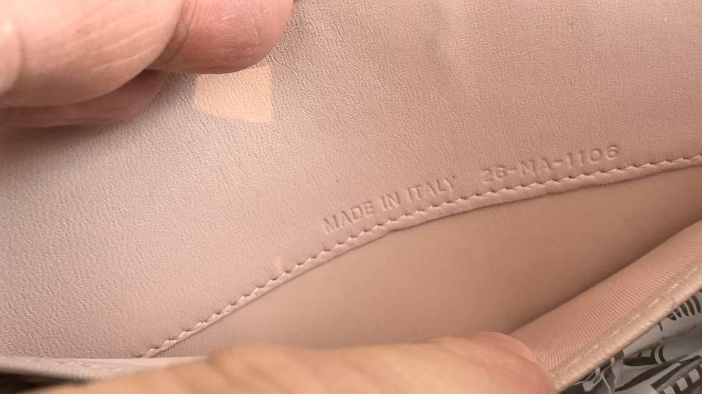 Dior - Diorama Wallet on Chain - Leather - Pink - (mini)