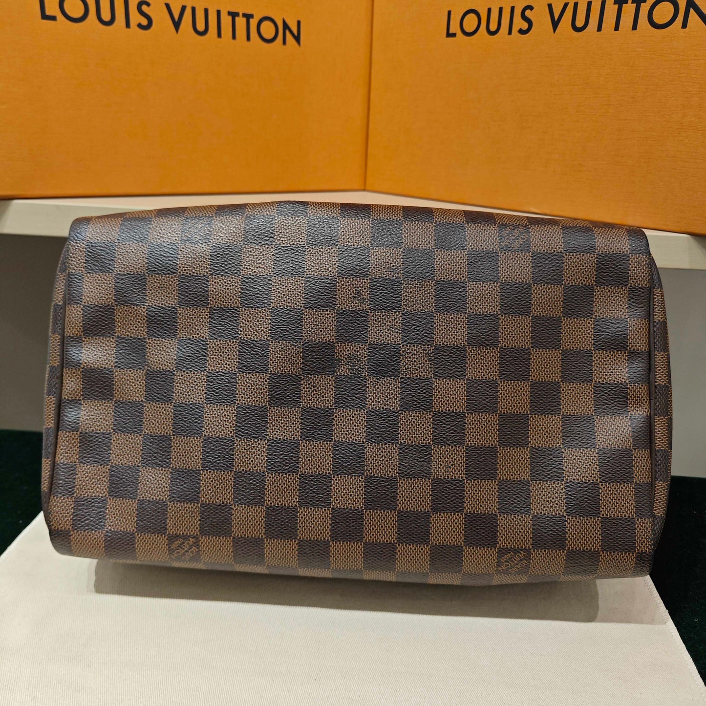 Louis Vuitton - Speedy 30 - Damier Ebene coated canvas with leather trim - Brown - (medium)