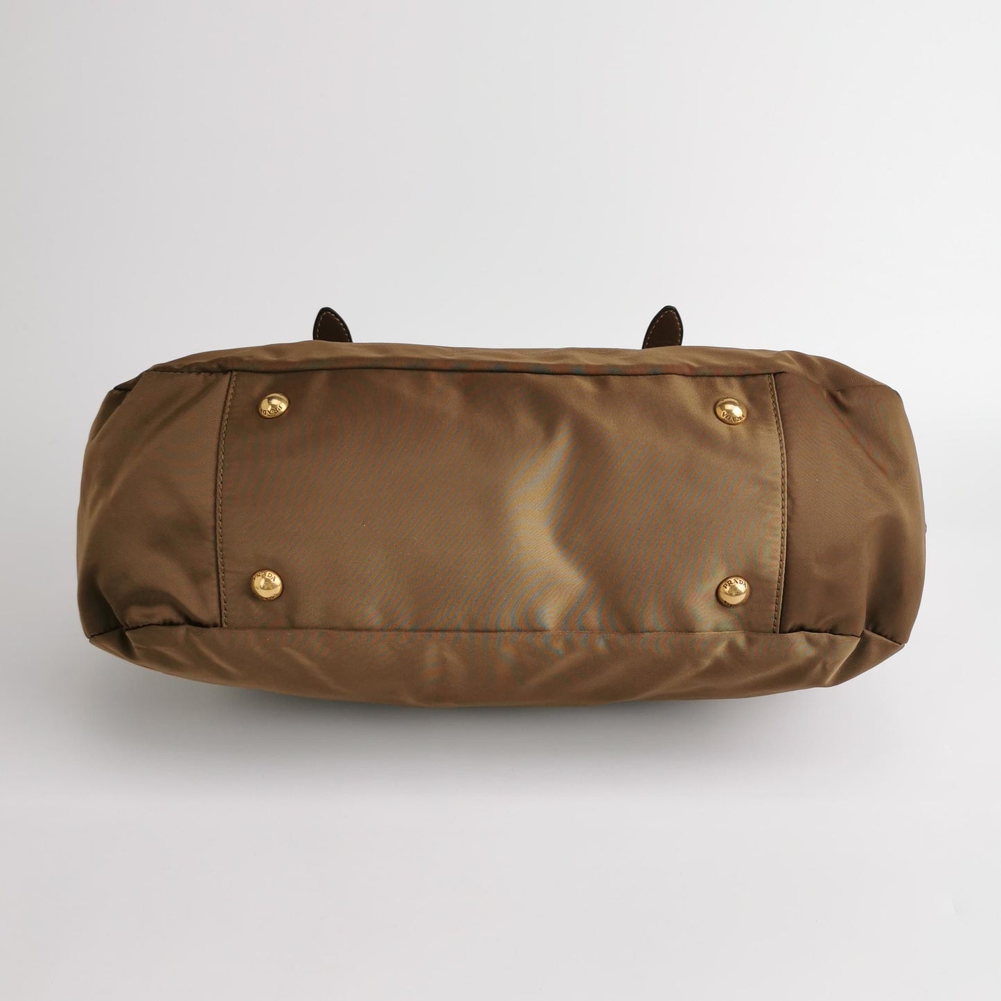 Prada - 1BA841-QXO-F0002 - Nylon - Olive Green with Brown Accents - (Medium)