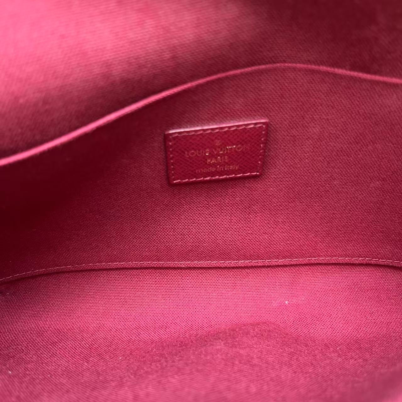 Louis Vuitton - Félicie Pochette - Monogram coated canvas with leather trim and textile lining - Brown - (mini)