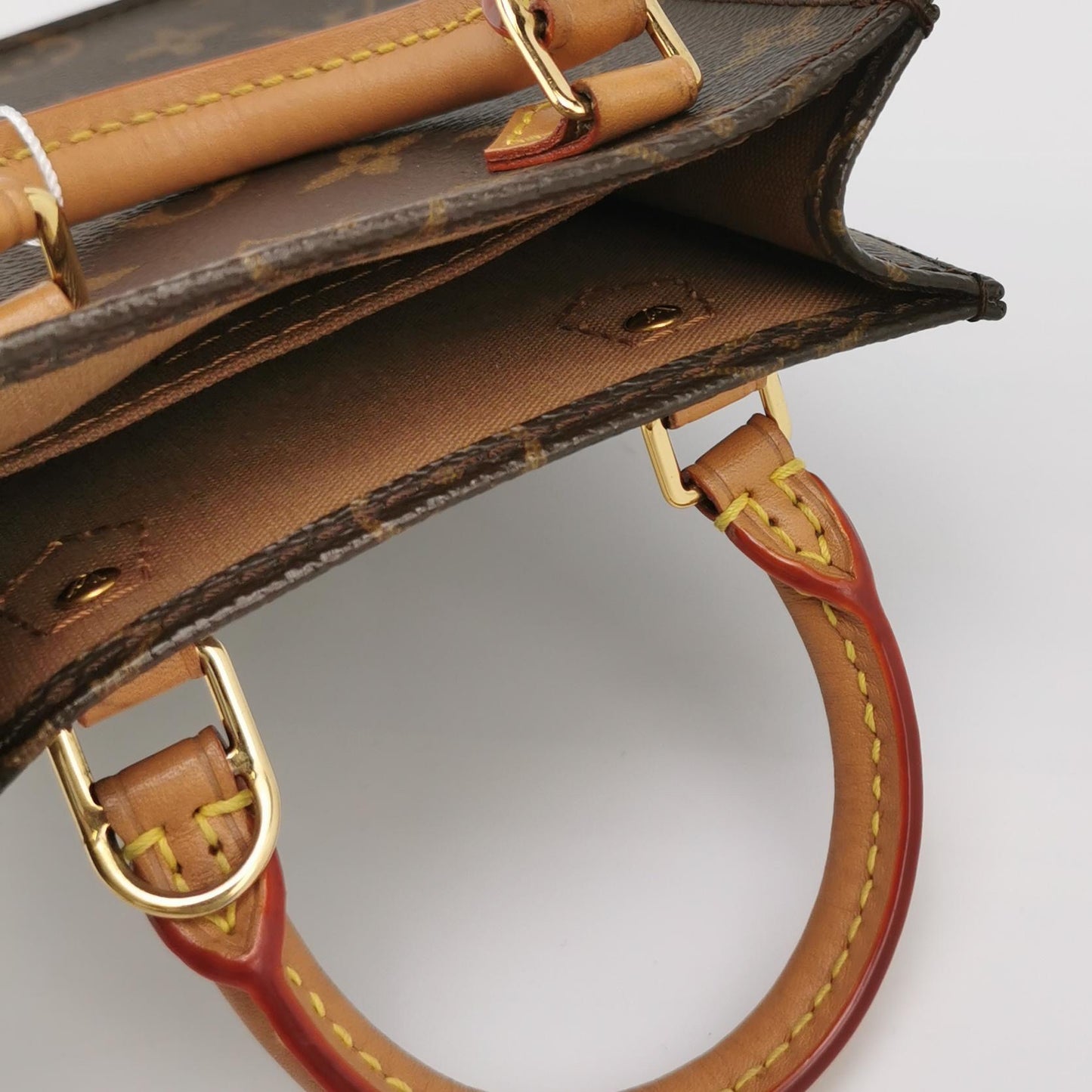 Louis Vuitton - Petit Sac Plat - Monogram Canvas with Vachetta leather trim - Brown - (mini)