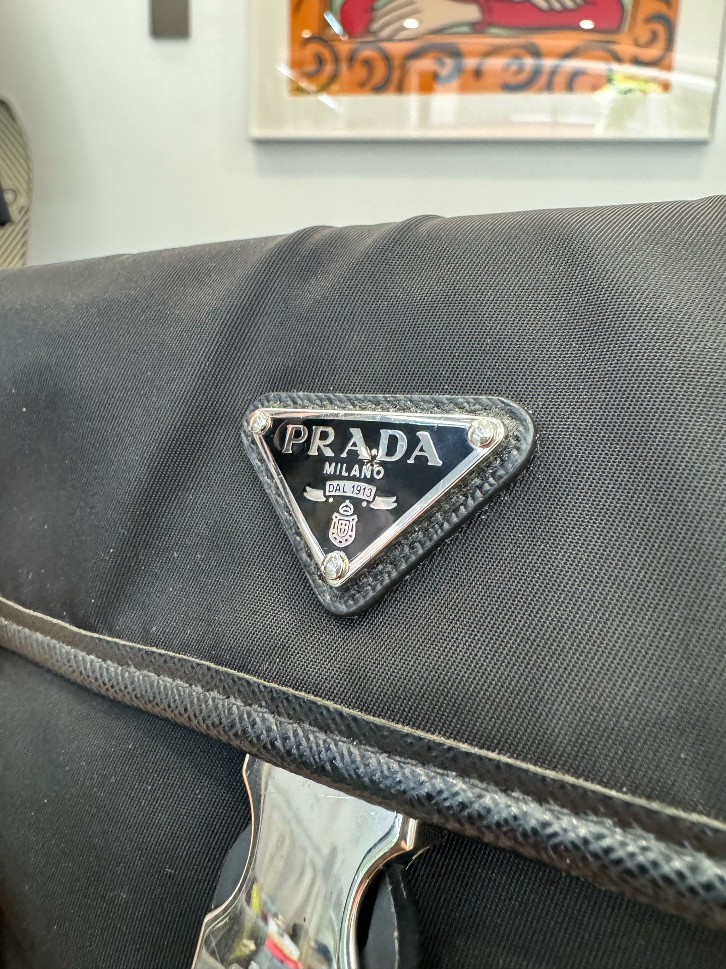 Prada - Re-Nylon and Saffiano Leather Messenger Bag - Re-Nylon with Saffiano leather trim - Black - (small)