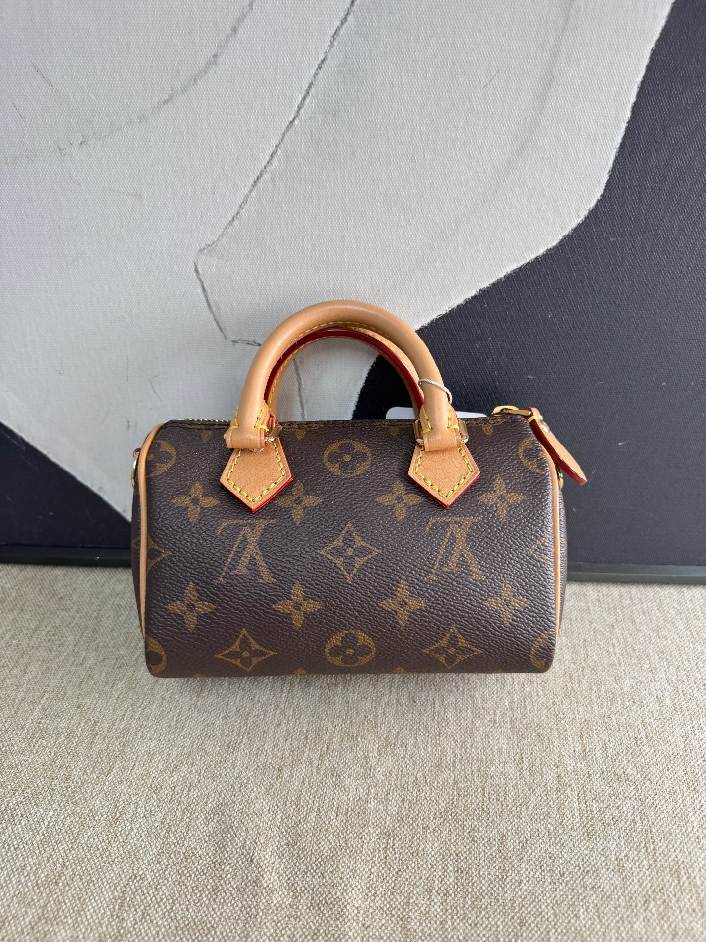Louis Vuitton - Speedy Nano - Monogram coated canvas with natural Vachetta leather trim and handles - Brown - (mini)