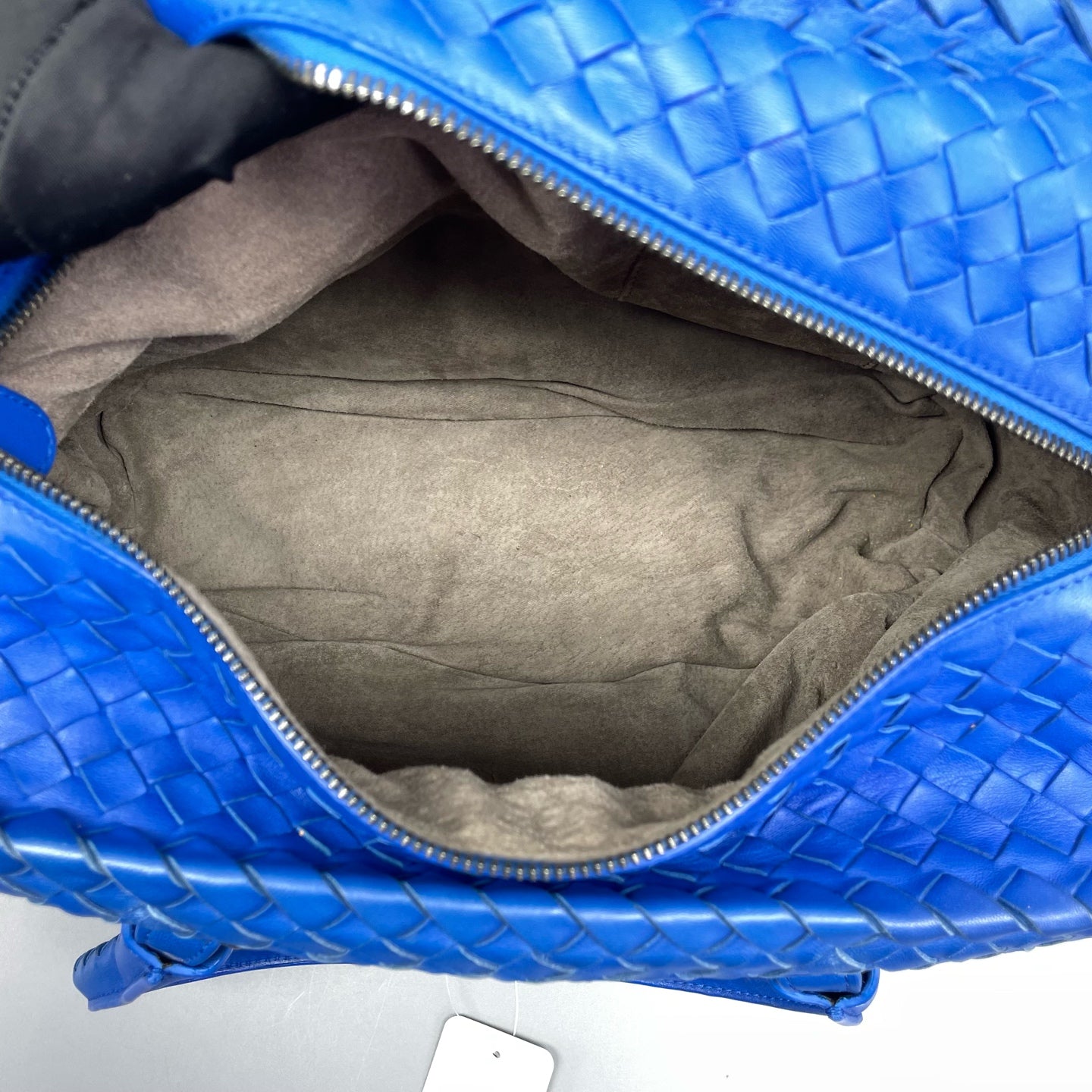 Bottega Veneta - Intrecciato Woven Top Handle Tote - Leather - Blue - (medium)