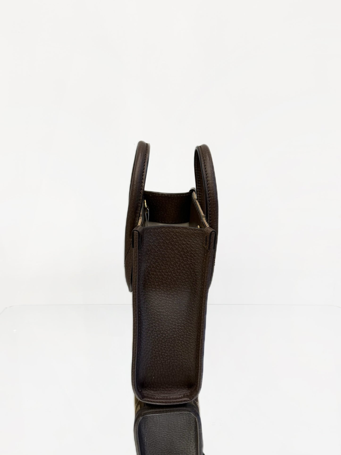 Gucci - Retro Monogram Mini Tote - Coated canvas with leather trim - Brown - (mini)