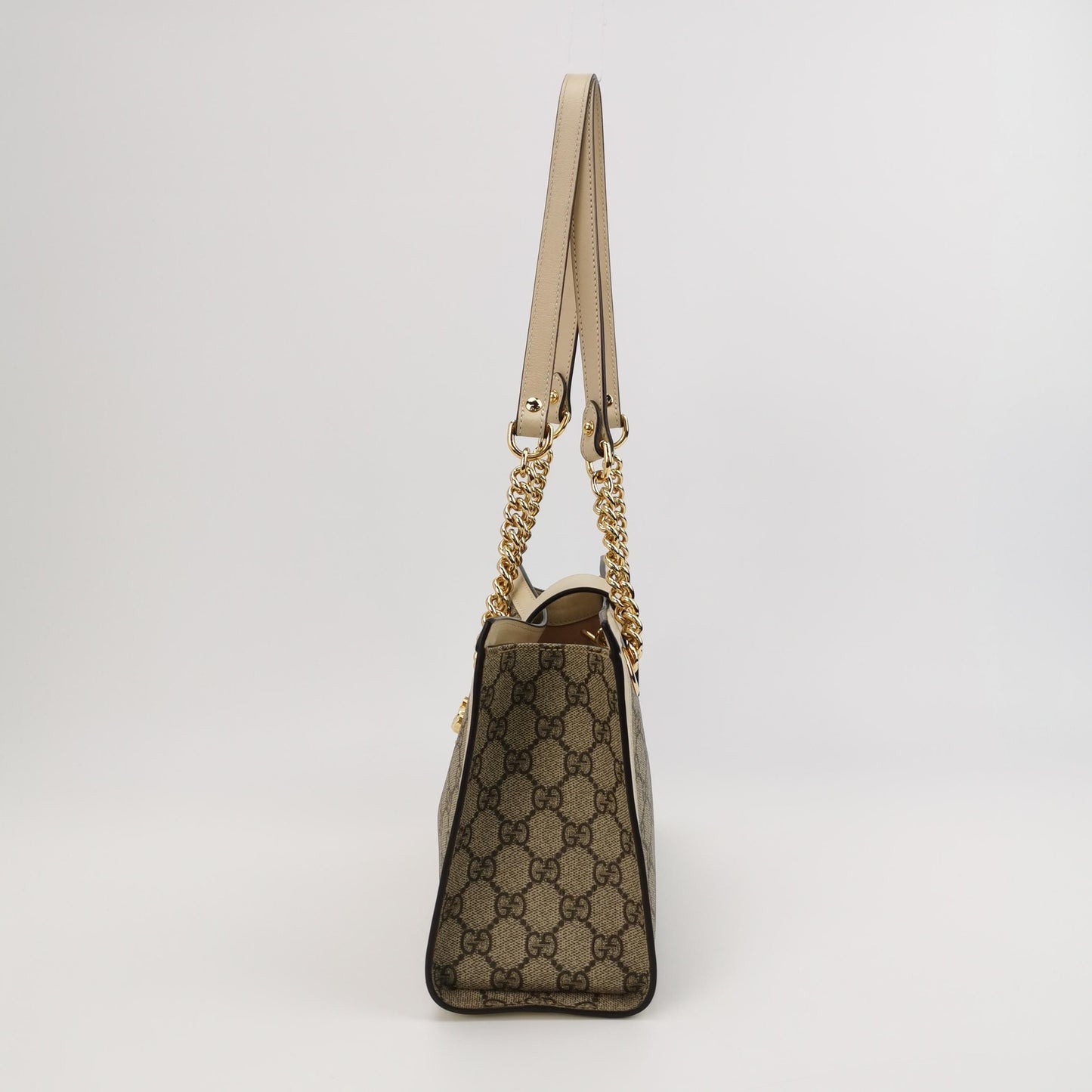 Gucci - Padlock Shoulder Bag 498156 KHNKG 9761 - GG Supreme canvas with leather trim - Beige - (Medium)