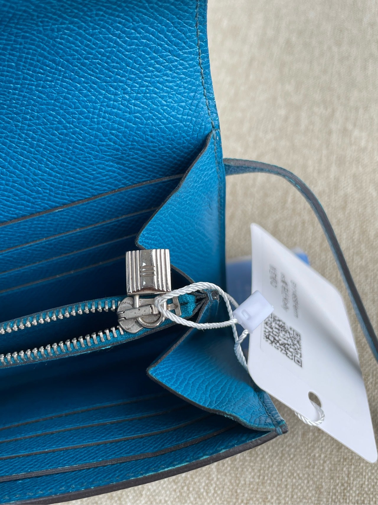 Hermès - Kelly Longue Wallet - Epsom leather - Blue - (medium)