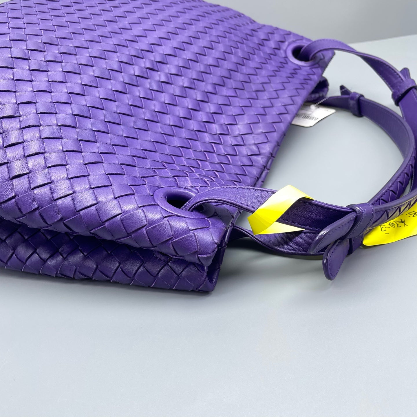 Bottega Veneta - Intrecciato Double Bridge Tote - Leather - Purple - (medium)