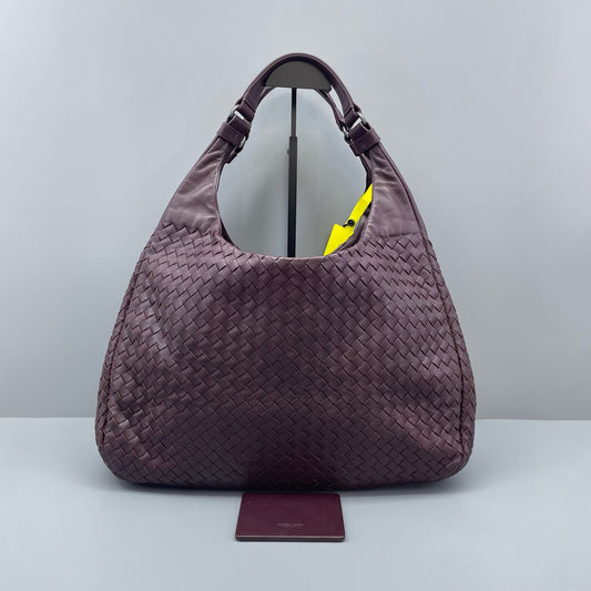 Bottega Veneta - Veneta Hobo Bag - Nappa leather - Burgundy - (Medium)