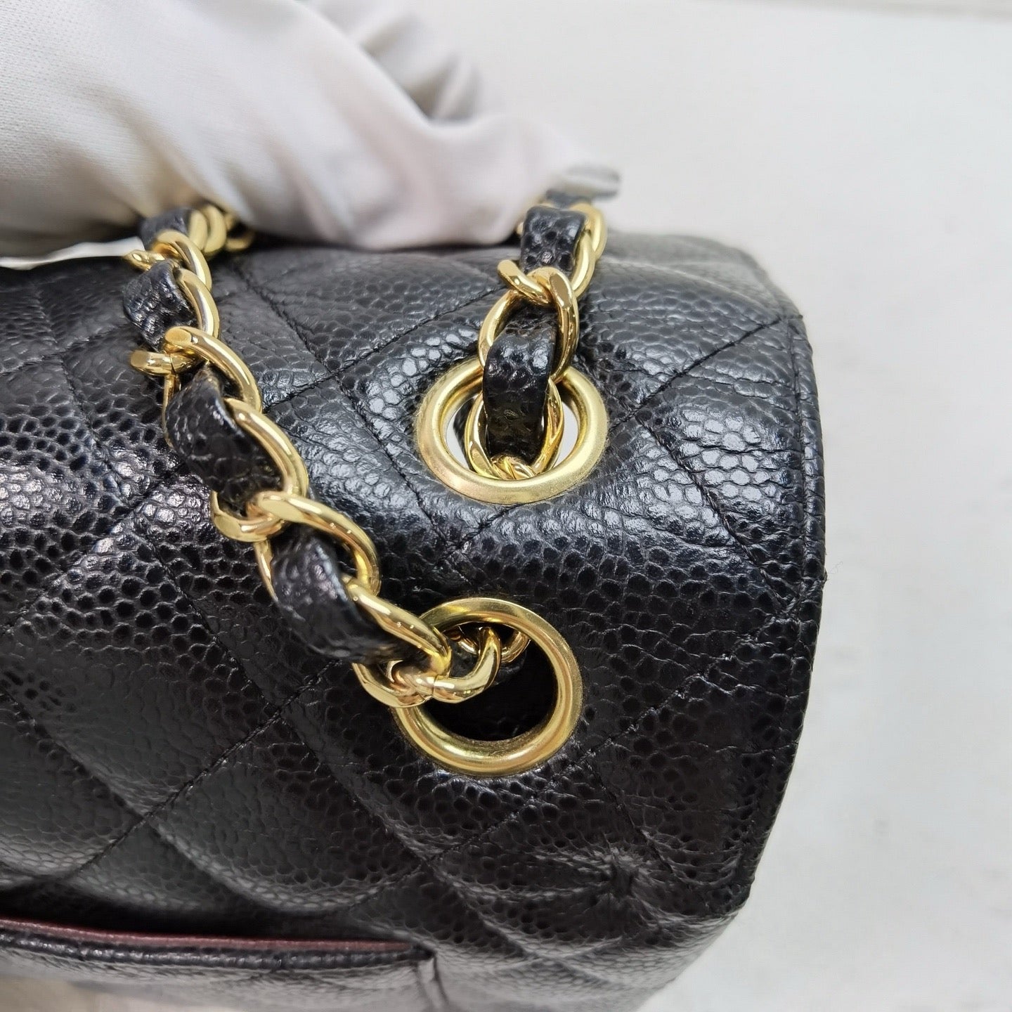 Chanel - Classic Flap Bag - Caviar leather - Black - (Small)