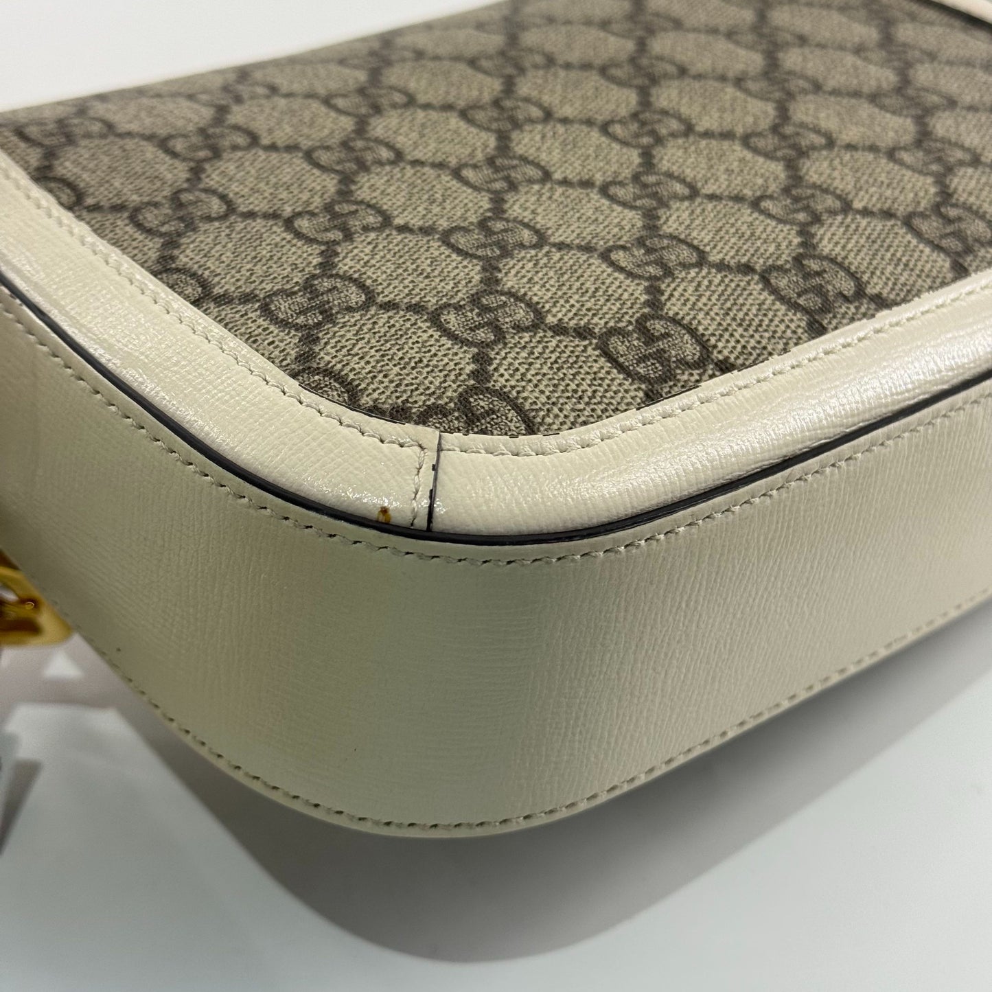 Gucci - 1955 Horsebit Mini Bag - GG Supreme canvas with leather trim - Multicolour - (mini)