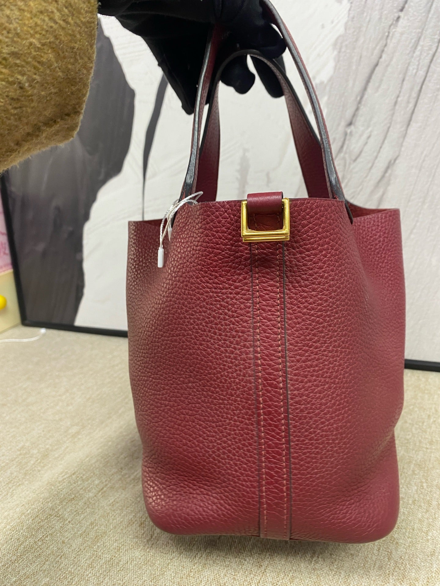 Hermès - Picotin Lock 18 - Taurillon Clemence leather - Red - (mini)