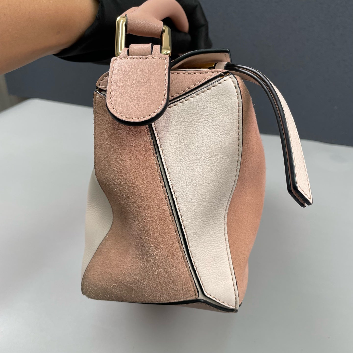 Loewe - Puzzle Bag - Leather and Suede - Pink - (small)