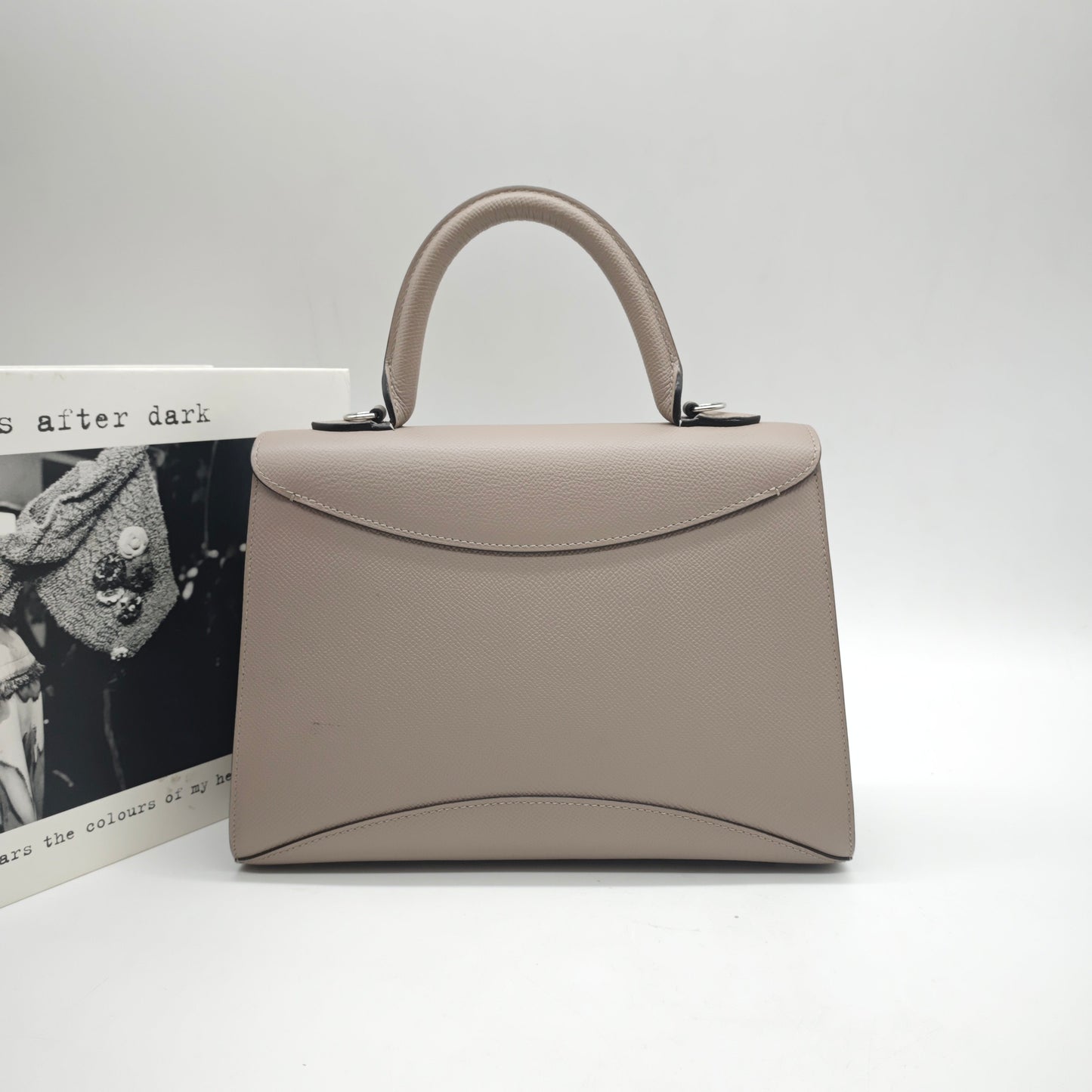 Moynat - Rejane - Grained leather - Elephant Grey with Silver-Tone Hardware - (Small)