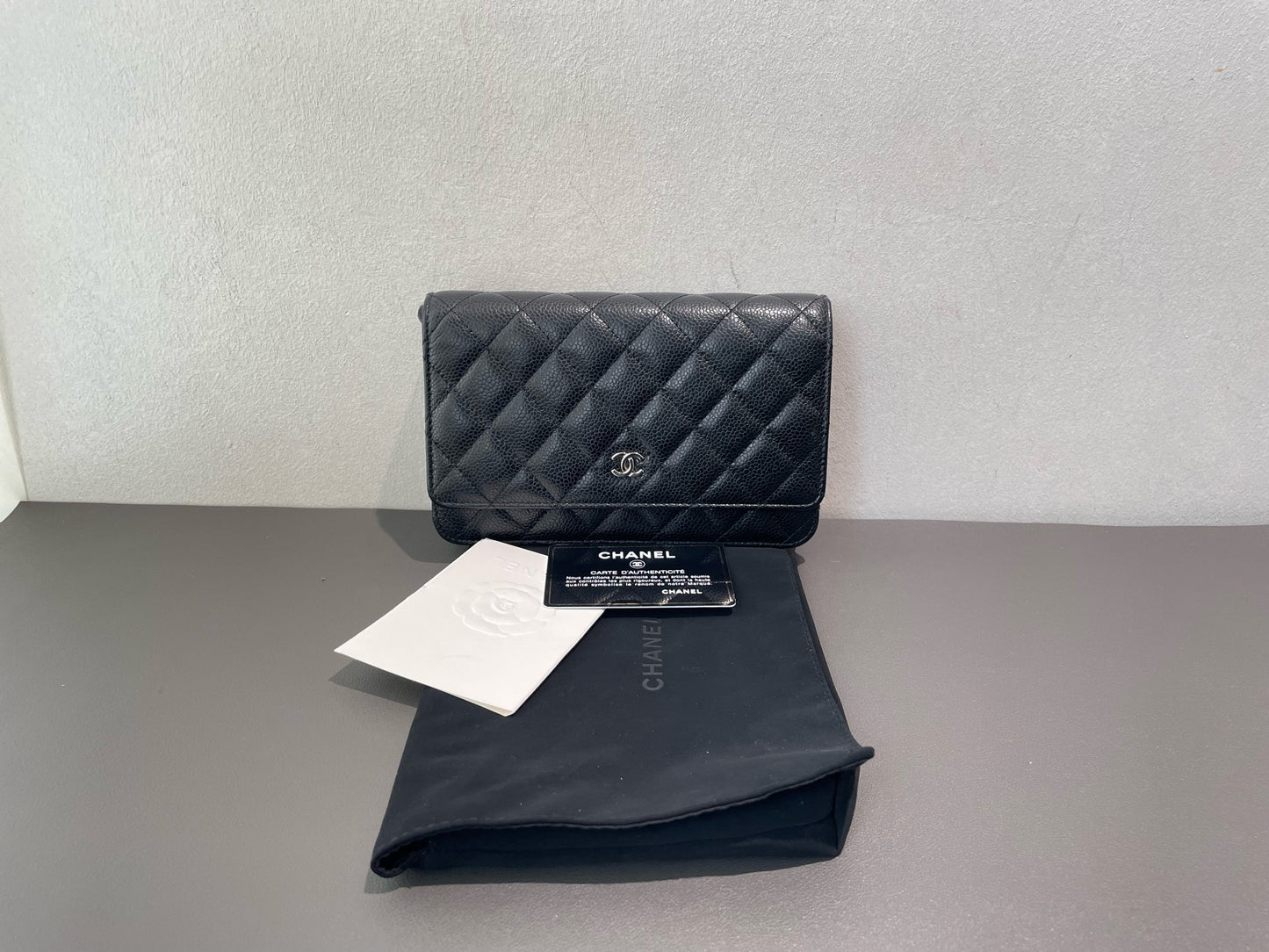 Chanel - Wallet on Chain (WOC) - Caviar leather - Black - (Mini)