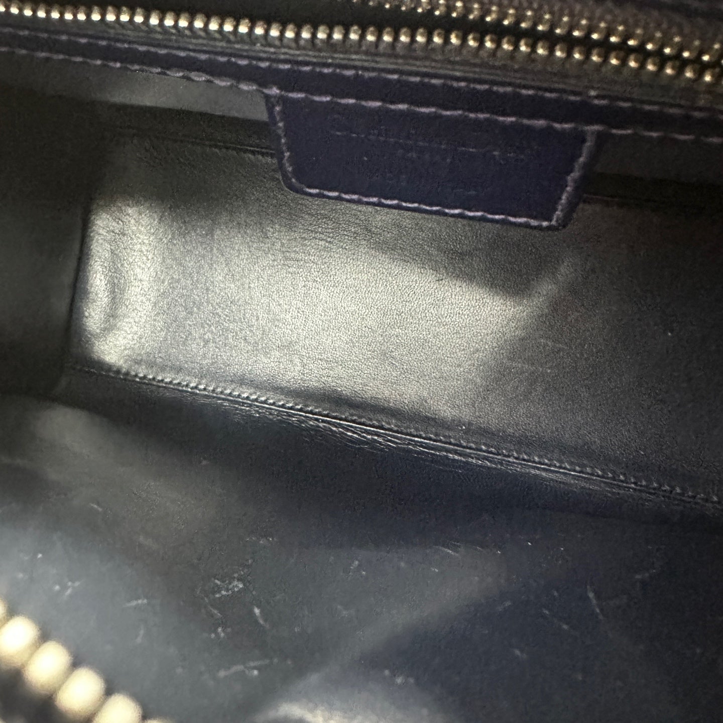 Dior - Lady Dior - Patent leather - Navy - (medium)
