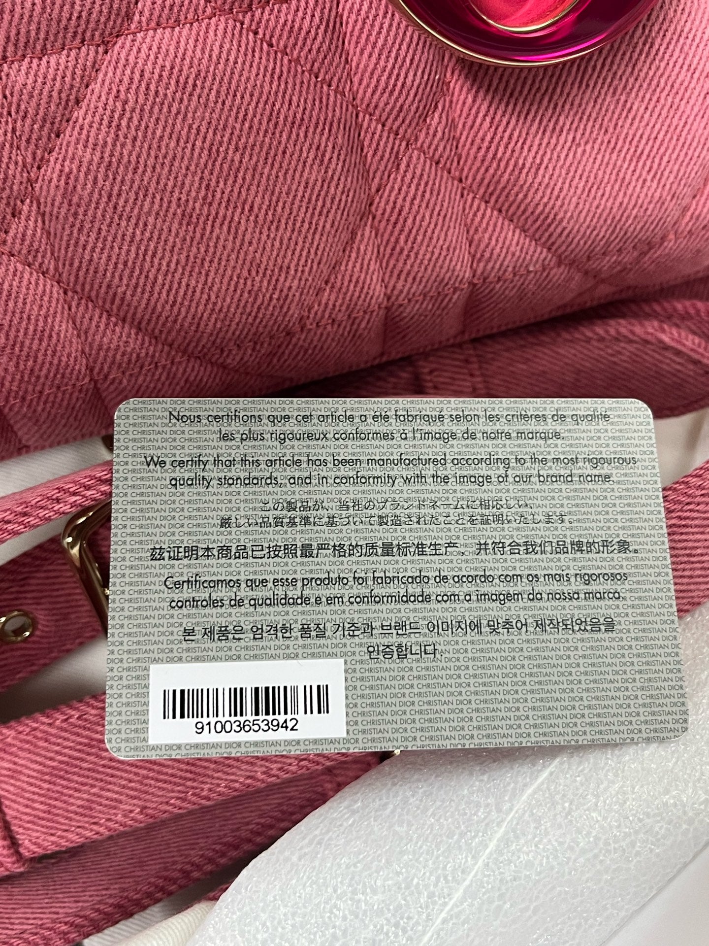 Dior - D-Joy Bag - Denim - Pink - (Medium)