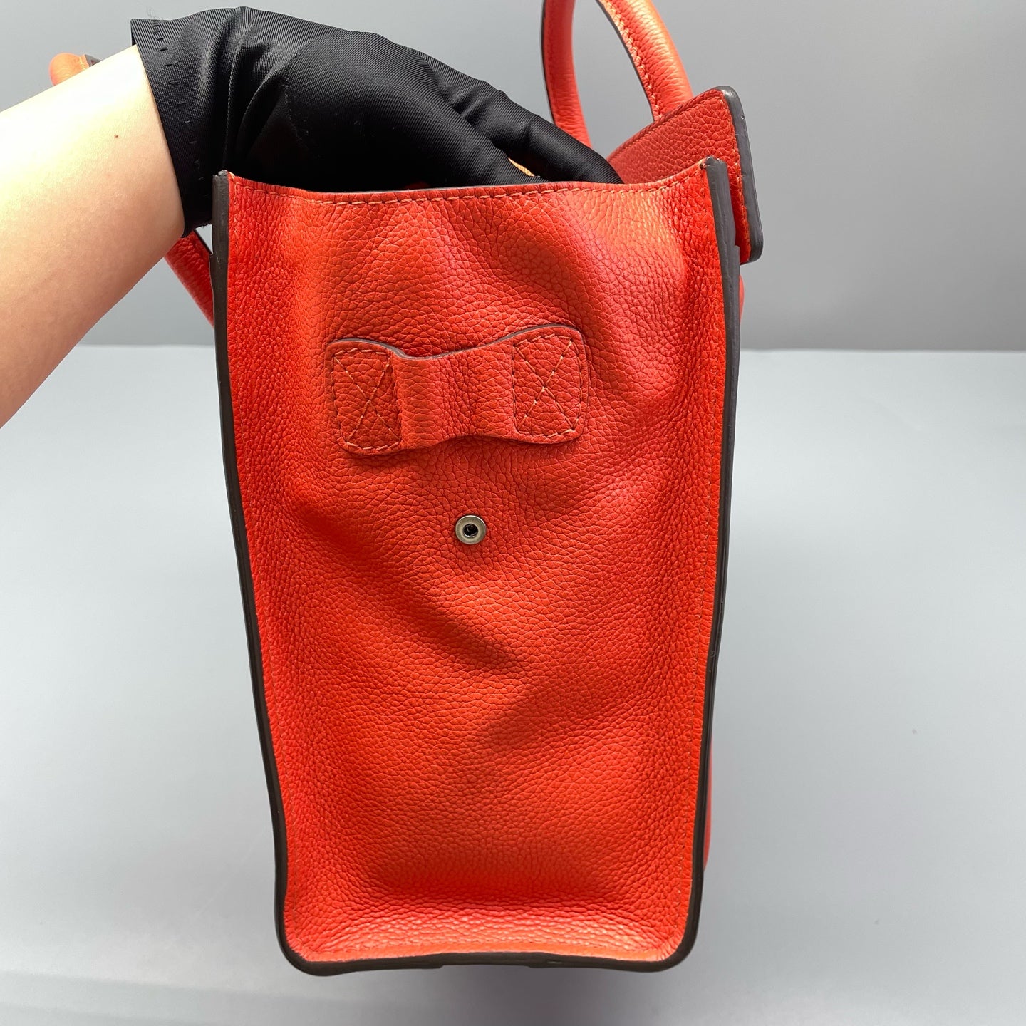 Celine - Luggage Tote - Grained calfskin leather - Orange - (Small)