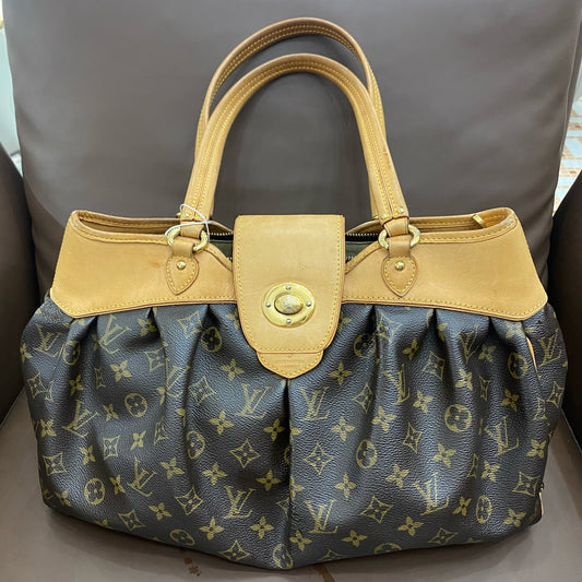 Louis Vuitton - Boétie MM - Monogram canvas with Vachetta leather trim - Brown - (medium)