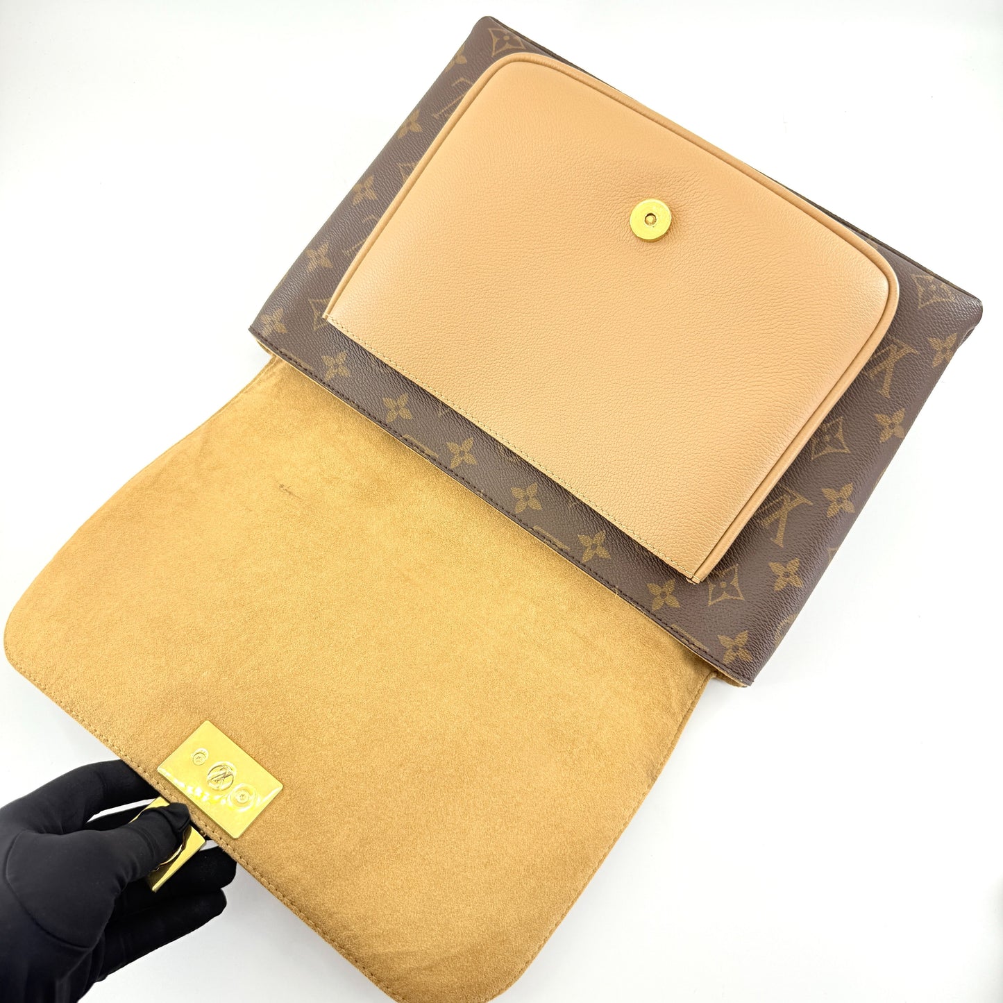 Louis Vuitton - Pochette Métis - Monogram Coated Canvas with Grained Leather and Vachetta Leather Trim - Brown, Beige, and Olive Green - (medium)