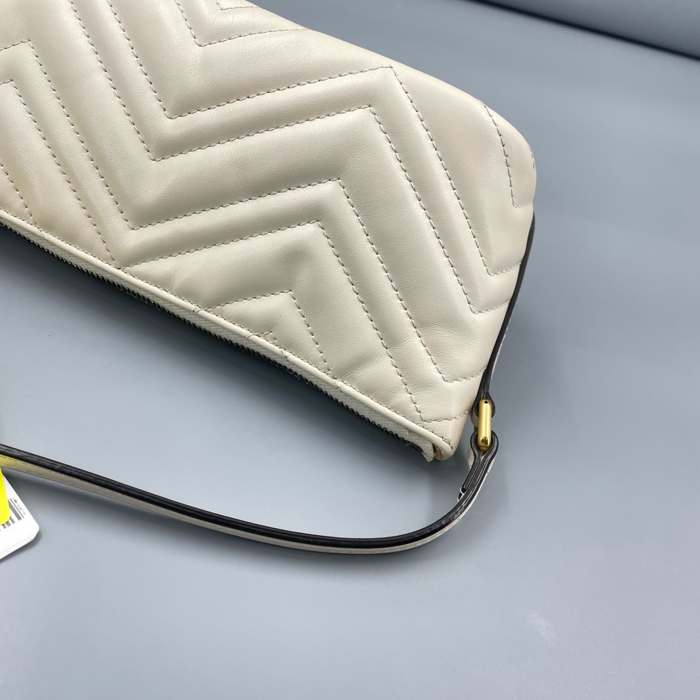 Gucci - GG Marmont Matelassé Underarm Bag - Leather - White - (mini)