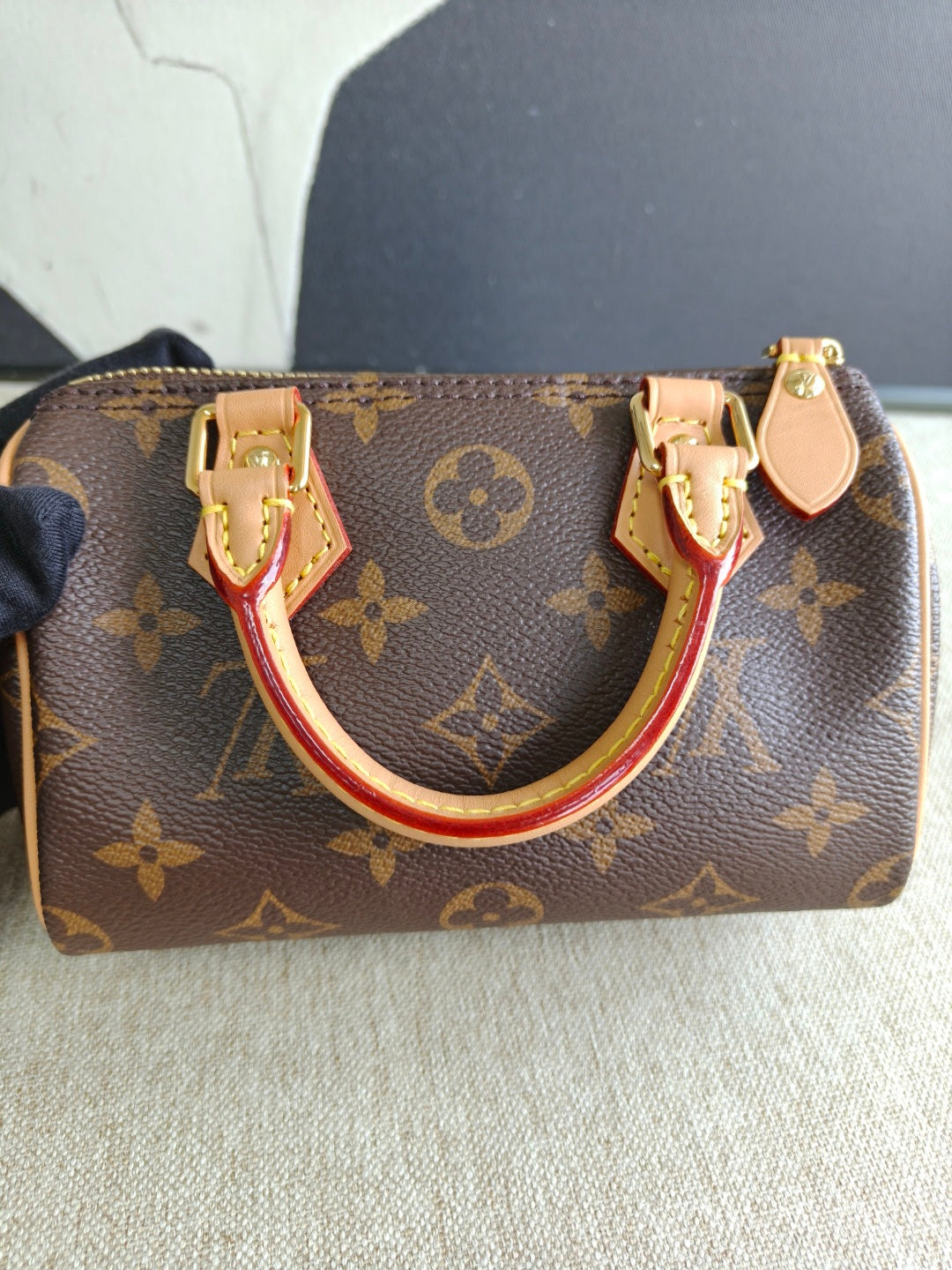 Louis Vuitton - Speedy Nano - Monogram coated canvas with Vachetta leather trim - Brown - (mini)