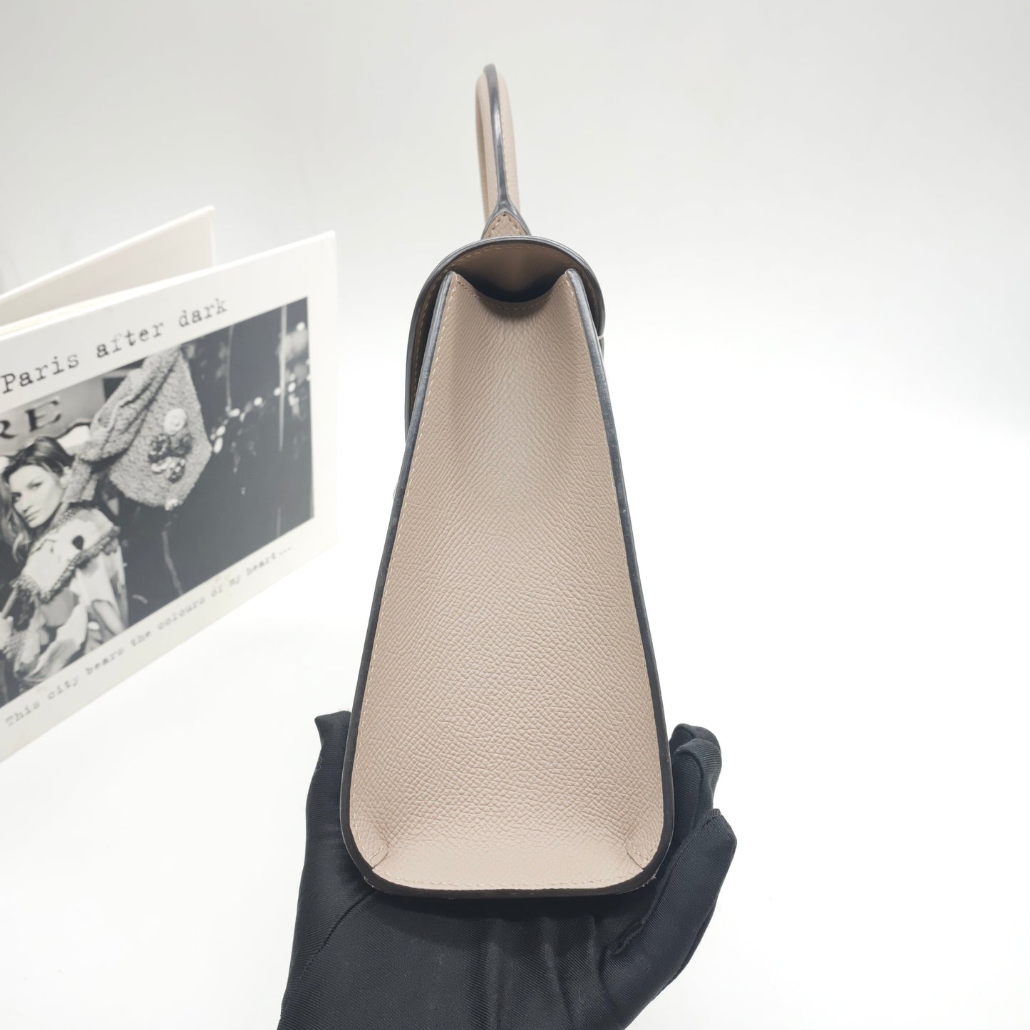Moynat - Rejane - Grained leather - Elephant Grey with Silver-Tone Hardware - (Small)