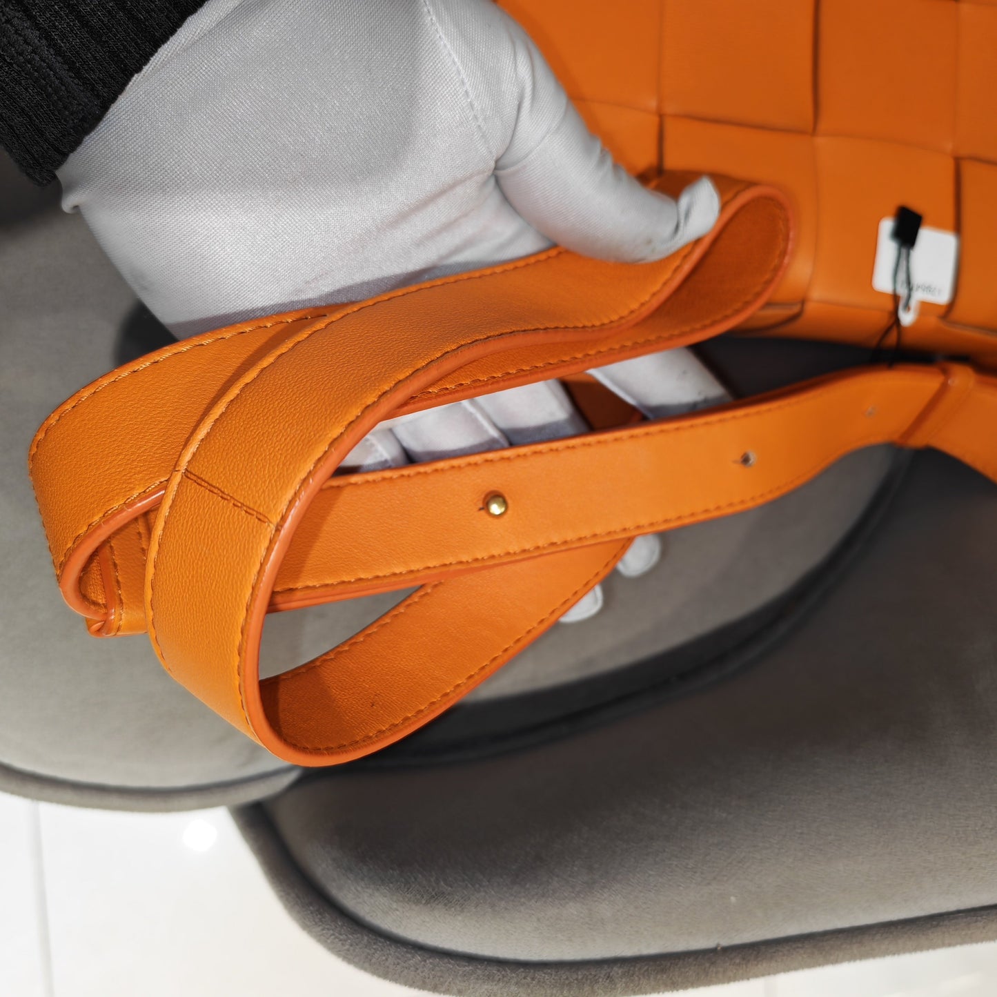 Bottega Veneta - Cassette - Lambskin leather - Orange - (small)