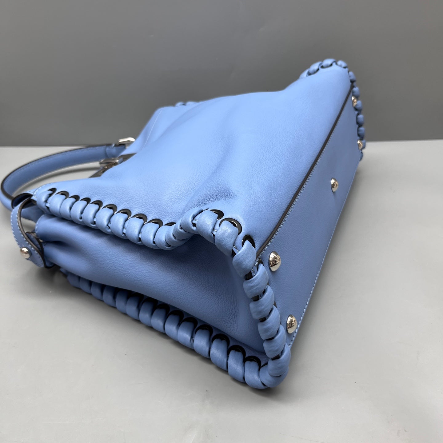 Fendi - Peekaboo - Calfskin leather - Blue - (Small)