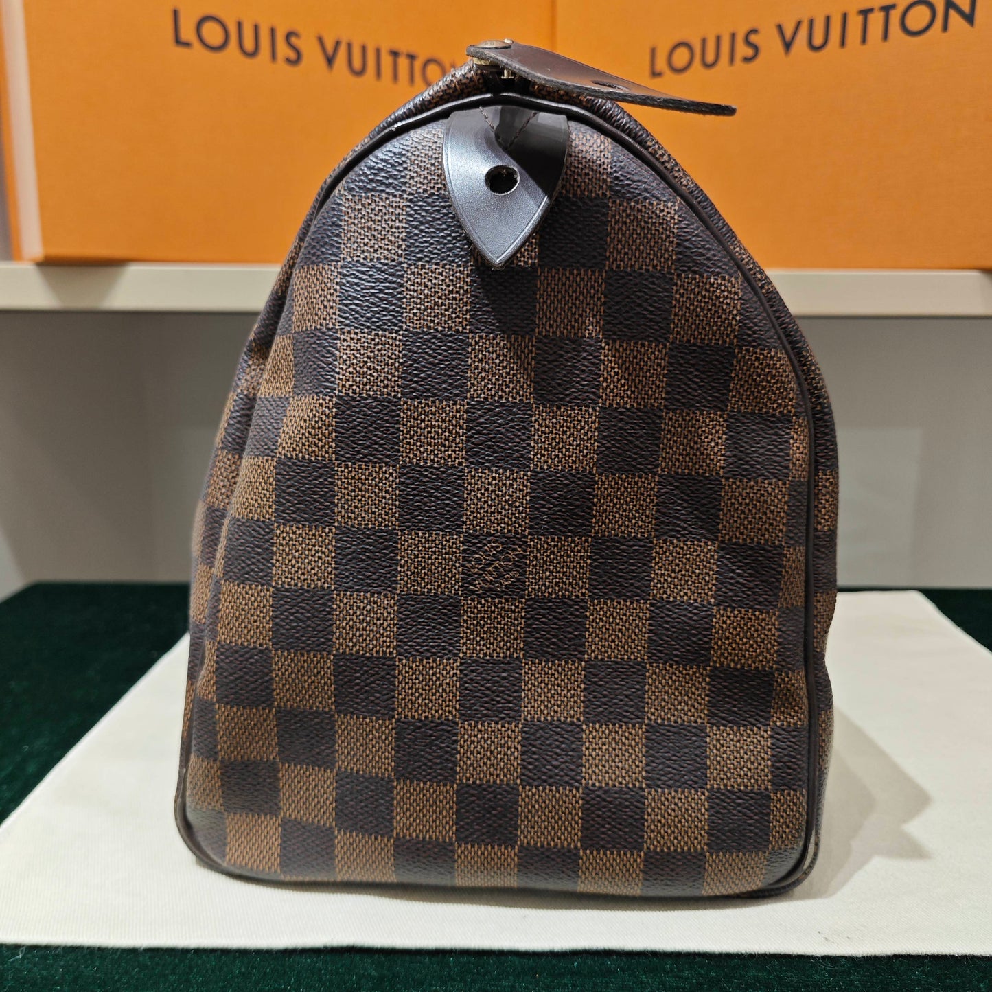 Louis Vuitton - Speedy 30 - Damier Ebene coated canvas with leather trim - Brown - (medium)