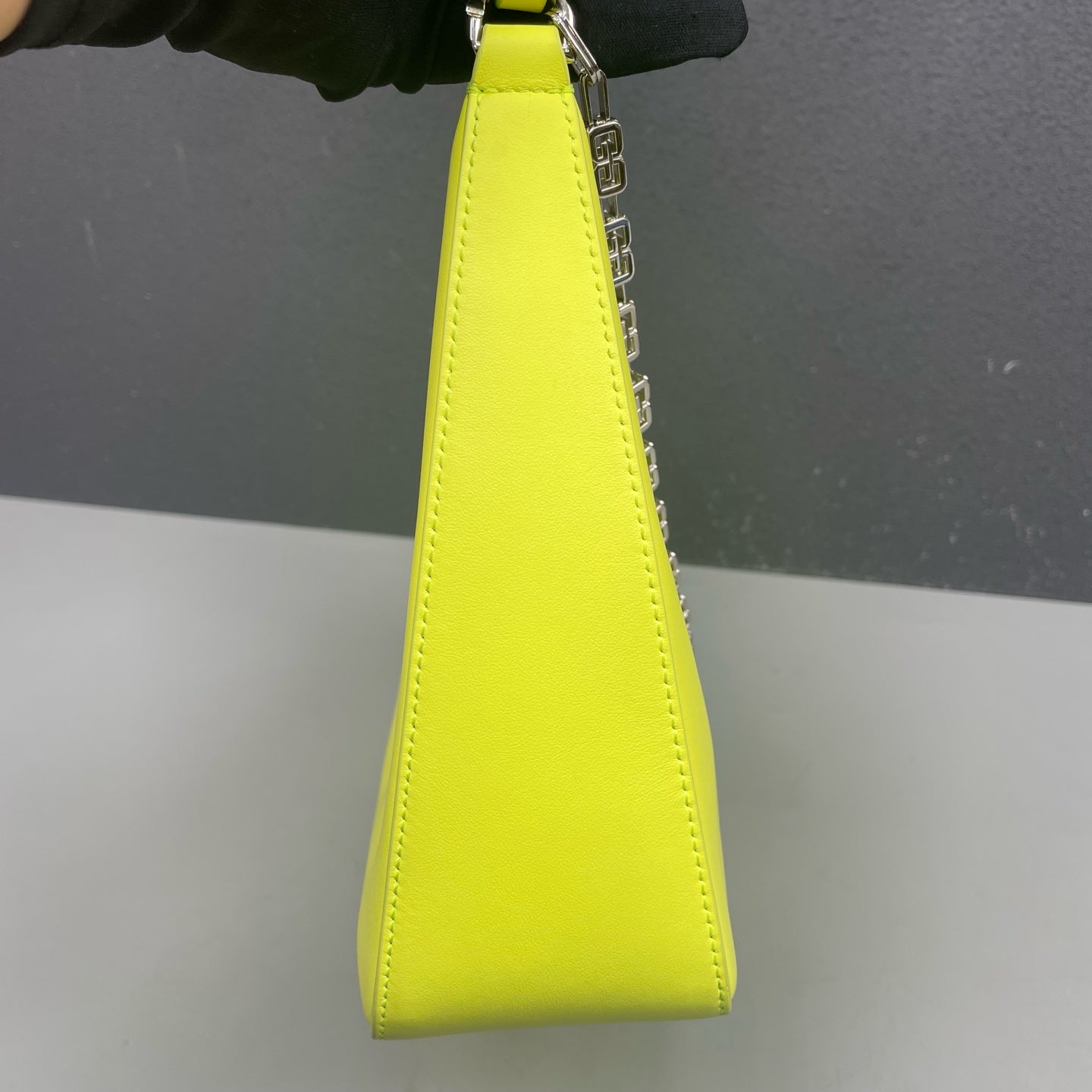 Givenchy - Moon Cut Small Shoulder Bag - Leather - Yellow - (Small)