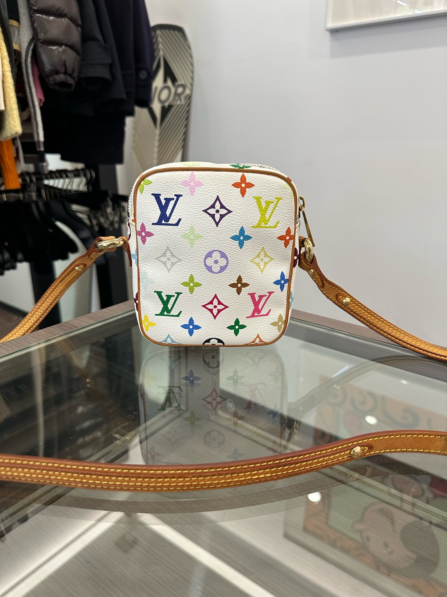 Louis Vuitton - Monogram Multicolore Mini Camera Bag - Monogram canvas and Vachetta leather - White - (mini)