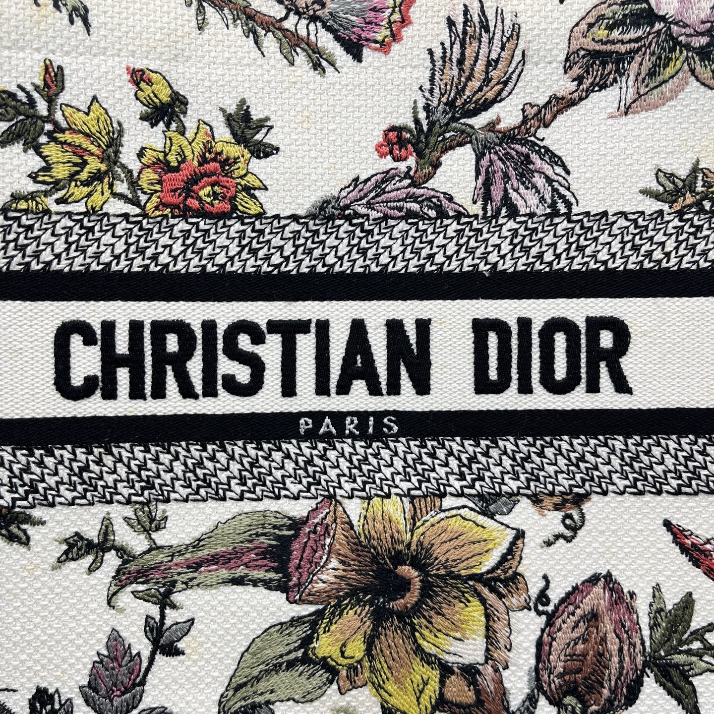 Dior - Book Tote Small - Cloth - White - (Small)