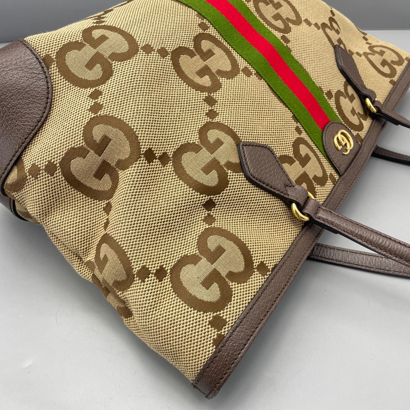 Gucci - Ophidia GG Supreme Tote Bag - GG Supreme canvas and Leather - Beige and Brown - (medium)