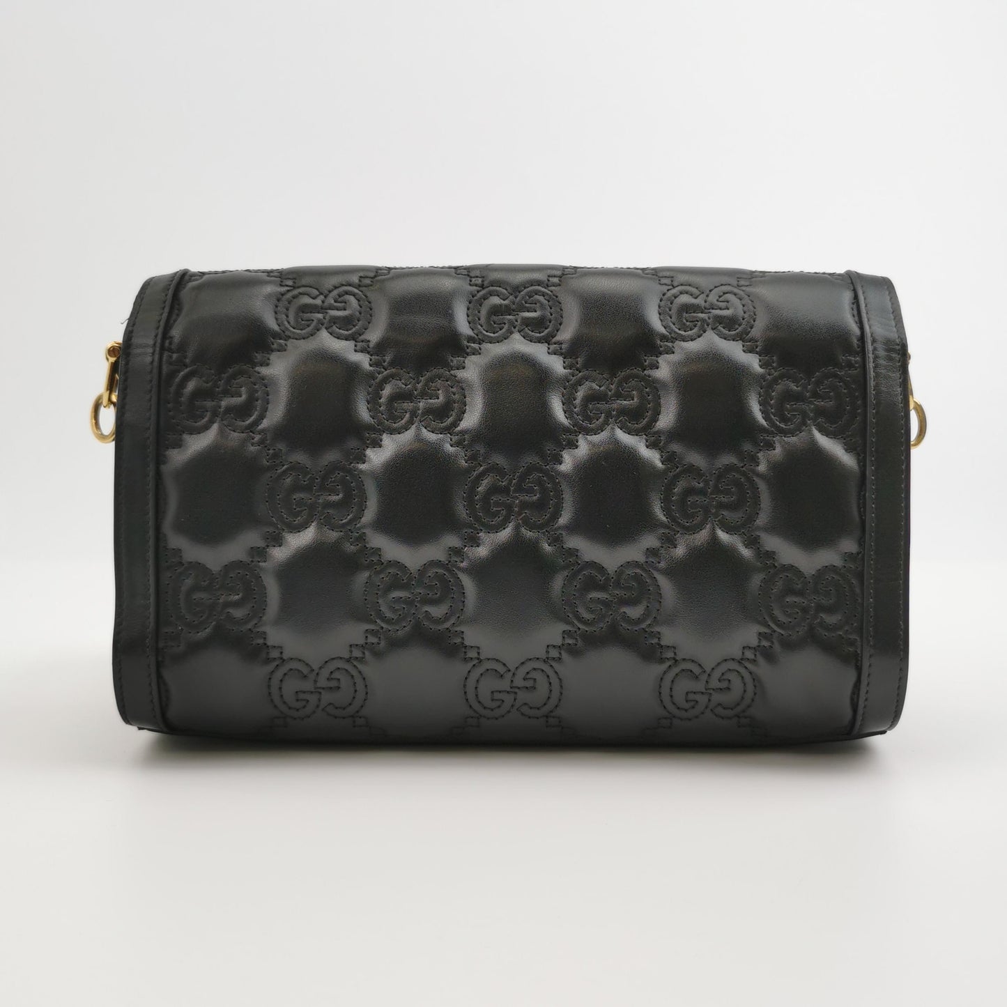 Gucci - GG Matelassé Small Shoulder Bag - Leather - Black - (Small)