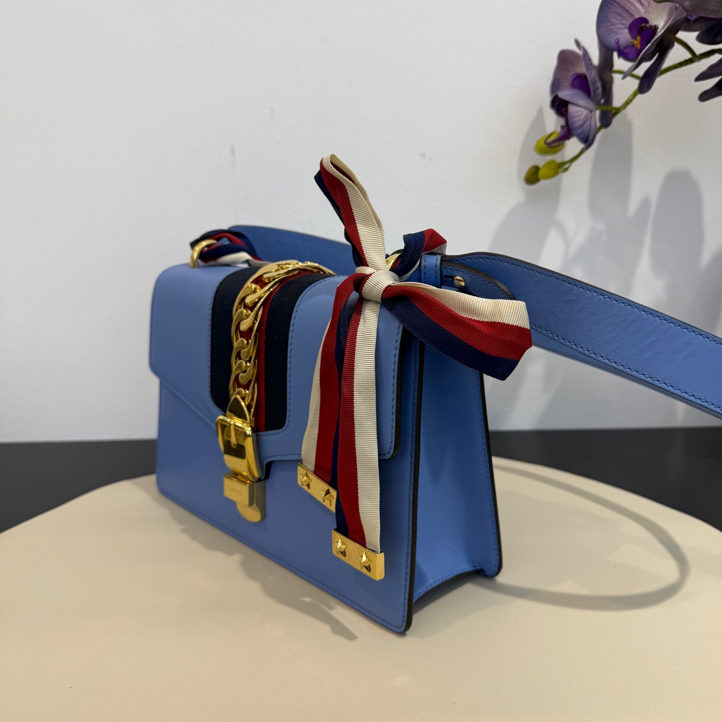 Gucci - Sylvie - Leather - Blue - (medium)