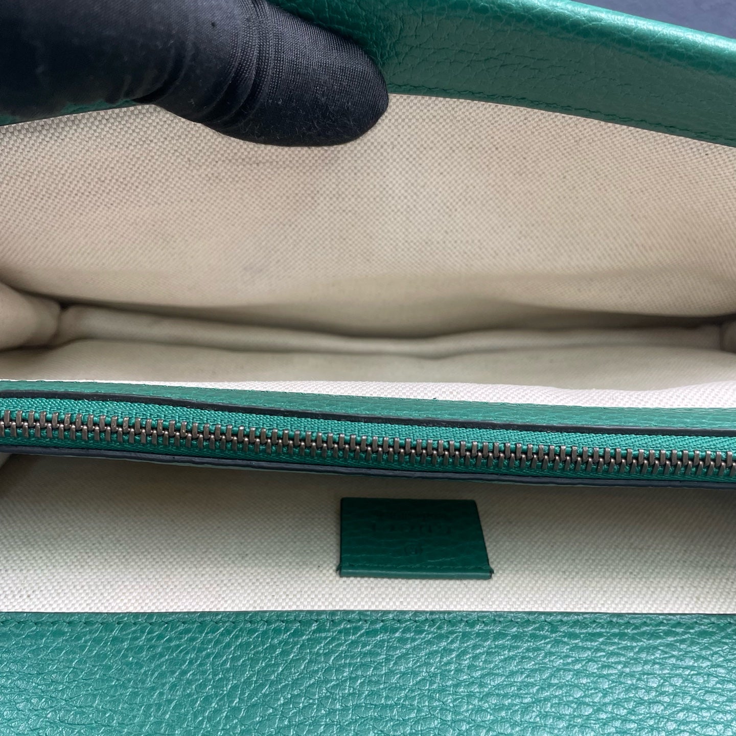 Gucci - Dionysus Shoulder Bag - Grained leather - Green - (medium)