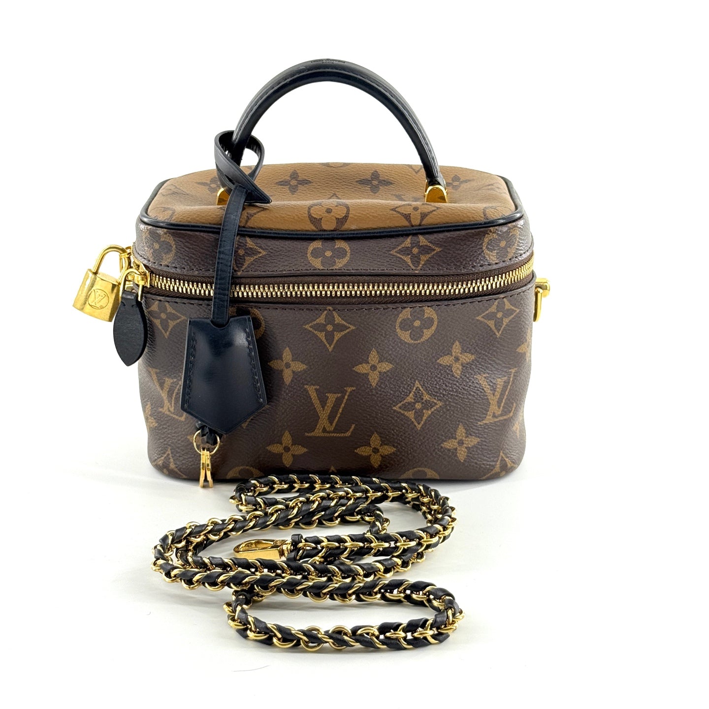 Louis Vuitton - Nice Nano - Monogram coated canvas with leather trim - Brown - (mini)