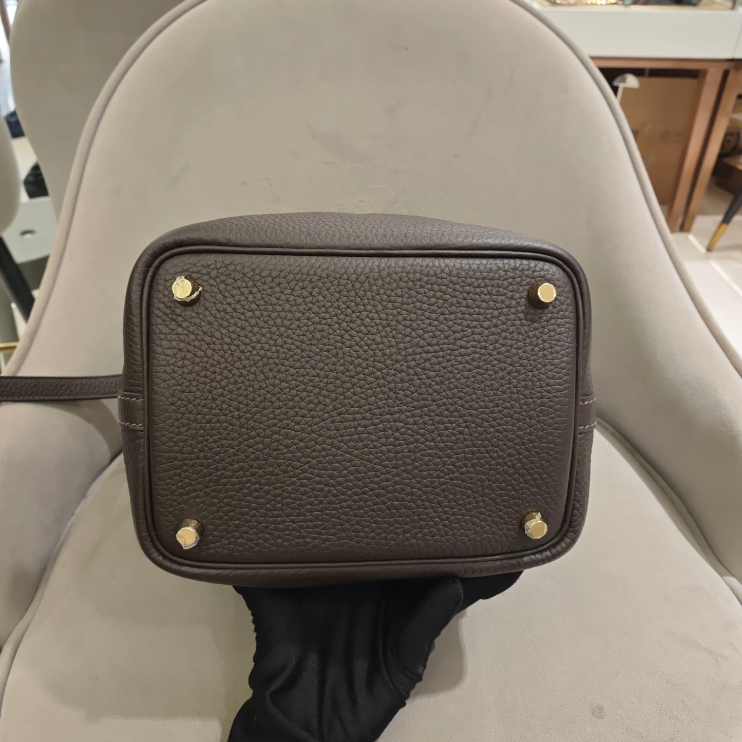Hermès - Picotin 18 - Taurillon Clemence leather - Brown - (mini)