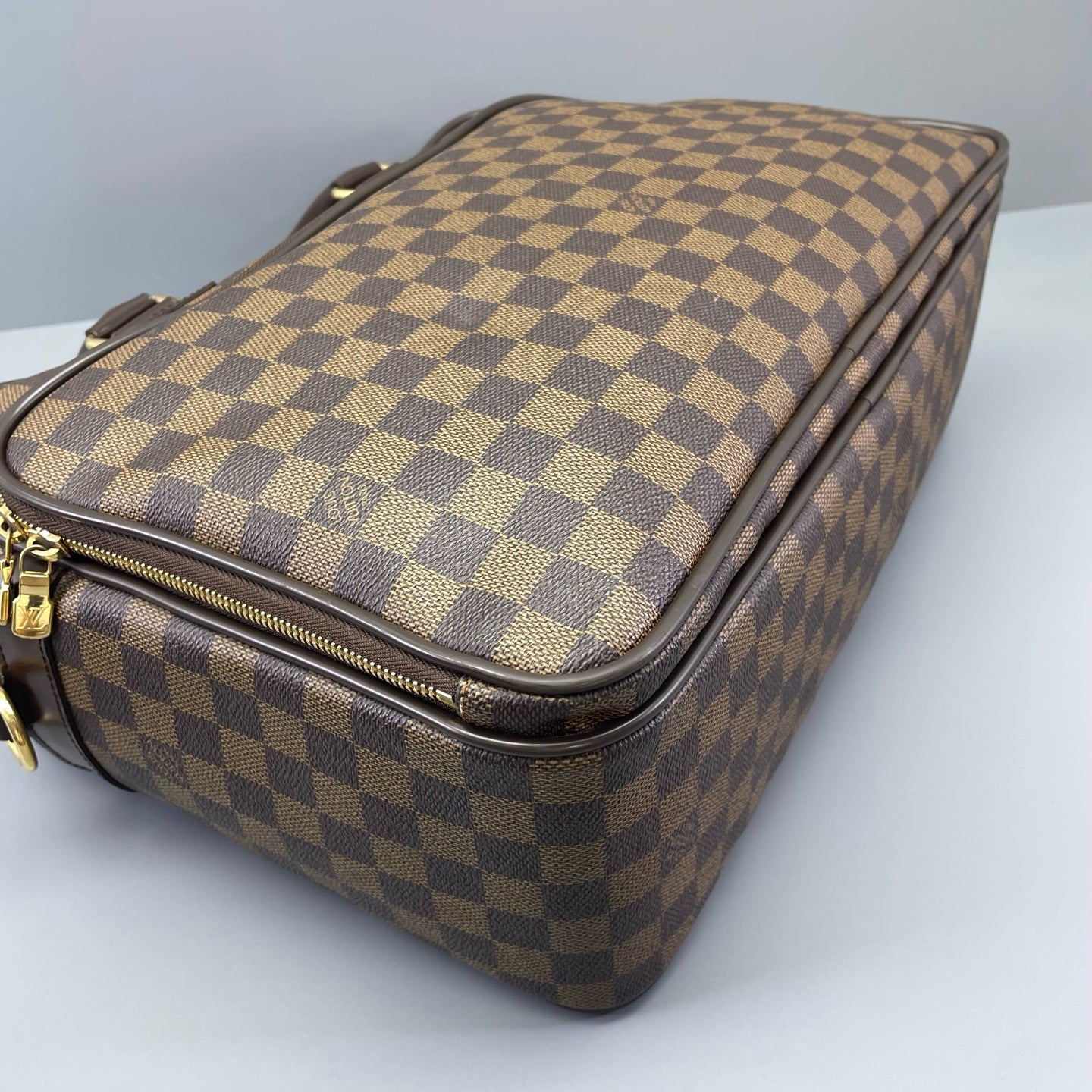 Louis Vuitton - Double-Layer Briefcase - Damier Ebene coated canvas with leather trim - Brown - (Medium)