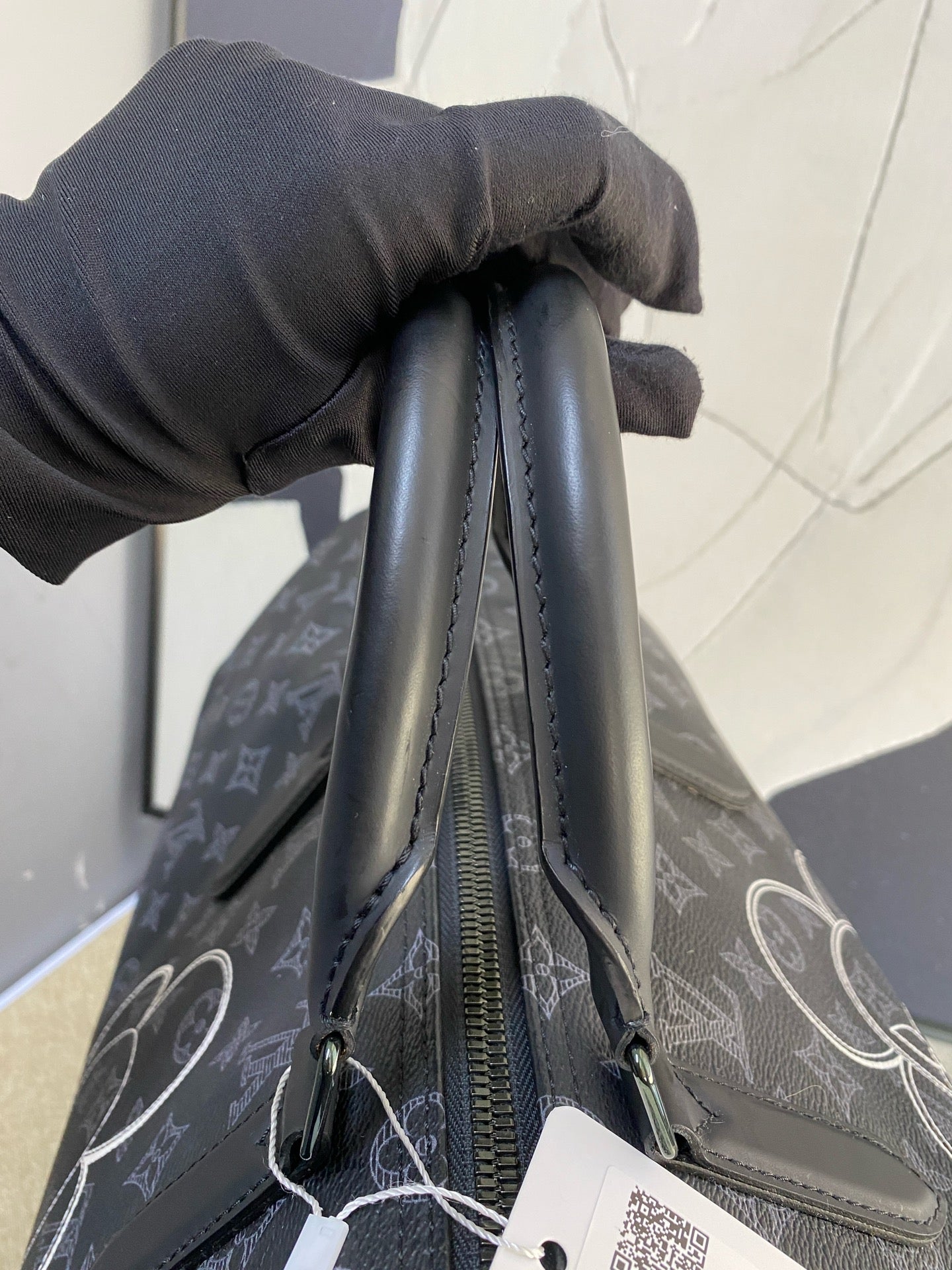 Louis Vuitton - Keepall Bandouliere 50 Vivienne Sunflower Graffiti - Coated canvas with leather trim - Black - (Extra-large)