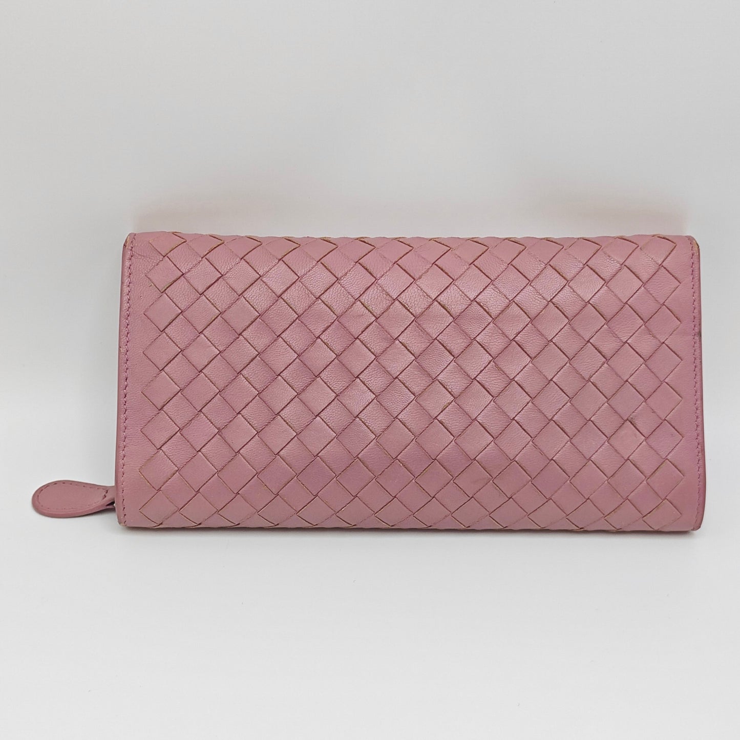 Bottega Veneta - Long Woven Wallet - Leather - Pink - (medium)